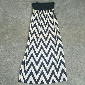 Chevron print dress
